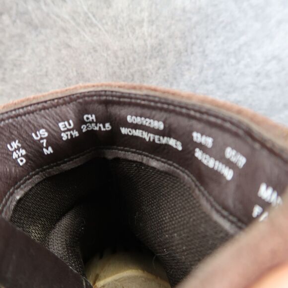 Clarks Shoes Womens 7 Bootie Fashion Buckle Strap Zip Leather Brown Elvina Haze - Picture 7 of 15